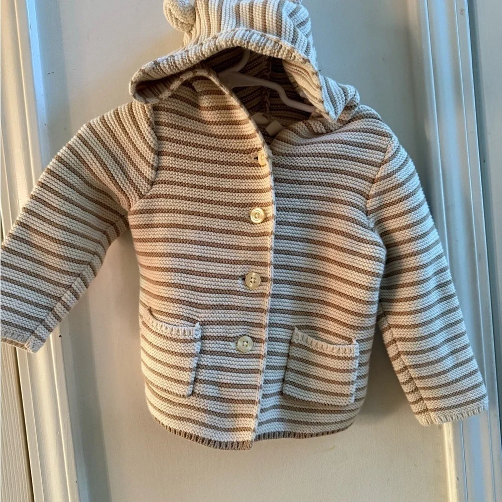 Baby Gap Striped Hooded Cardigan